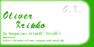 oliver kripko business card